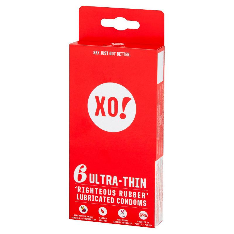 XO! Here We Flo Ultra-Thin Righteous Rubber Carbon Neutral and Eco-Friendly Condoms - 6ct, 4 of 13