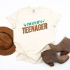 The Life Of A Teenager Puff/Glitter - Womens Garment Dyed Tee - 2 of 3