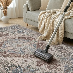 Abynow Medallion Distressed Persian Indoor Area Rug - 1 of 4