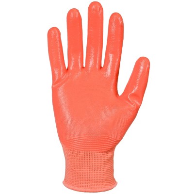 Digz Nitrile Dipped Garden Gloves Salmon  Pink