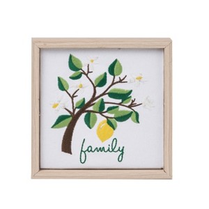 VIP Wood 7 in. Green Family Lemon Tree Wall Decor - 1 of 2