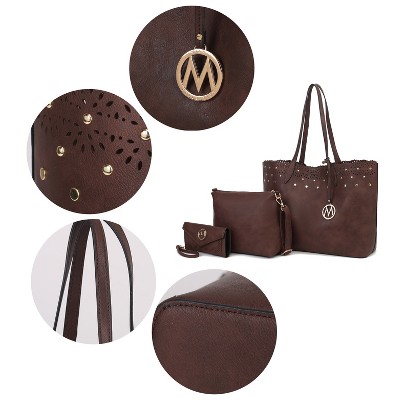 Сумки MKF Collection Mariahna 3-Piece Set – Shopper Tote, Crossbody Bag, and Wristlet Wallet Purse by Mia K - Olive — фото 7