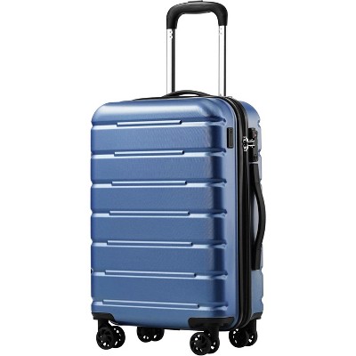 Coolife Luggage Suitcase Carry-on Spinner TSA Lock USB Port Lightweight Hardside Luggage (S(20in_carry on))