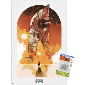 Trends International Star Wars: The Book of Boba Fett - Boba and Firespray Unframed Wall Poster Prints - 1 of 4