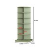 6/7 Tier Rotating Shoe Rack, Wooden Spinning Shoe Rack Tower, Free Standing 360°Revolving Shoe Organizer, Rotate Shelf Storage for Shoes or Handbags - 3 of 4