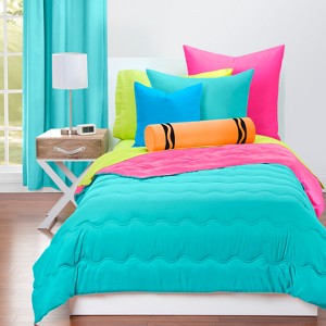 Crayola Turquoise Comforter Sets (Twin), Blue Pink