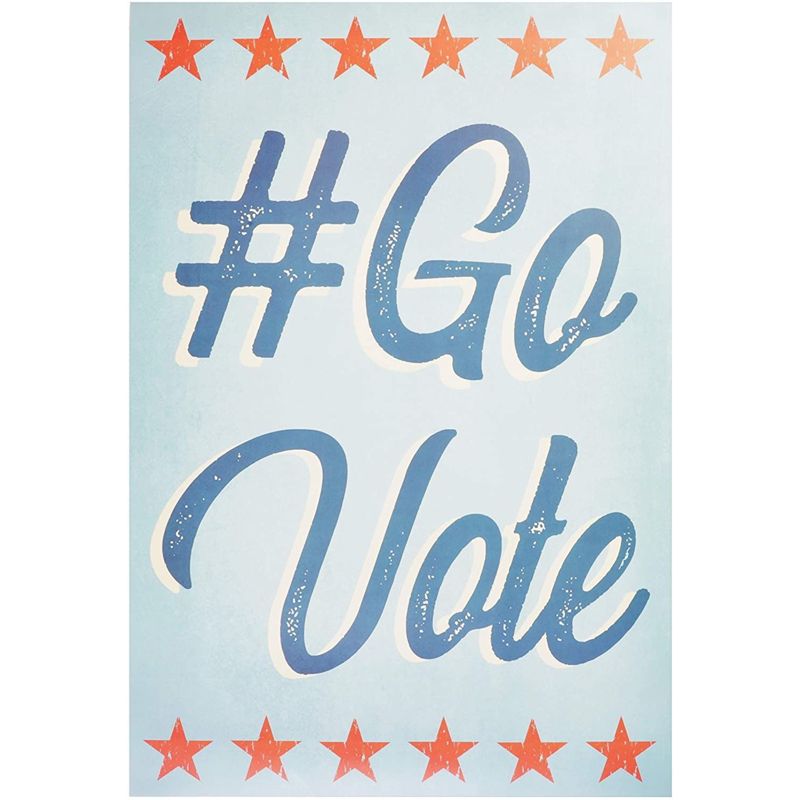 Juvale 10 Pack Go Vote Patriotic Posters for Election Day, 10 Designs (13 x 19 In), 3 of 6