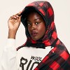 72"x54" Buffalo Check Outdoor Wearable Throw Red/Black - Woolrich x Target - 4 of 4