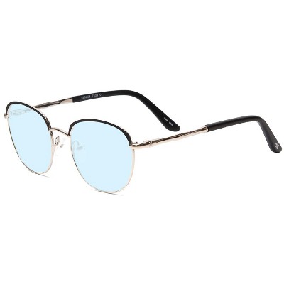 Scott&Zelda SZ7429 Unisex Blue Light Block Eyeglass Round Satin Brown Gold 50 mm +0.25 Custom Lens Non-Refundable