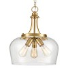 Claxy 3-Light Modern Ceiling Pendant Light Clear Glass Pendant Lighting - 4 of 4