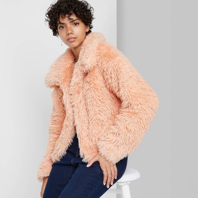 target womens faux fur jacket