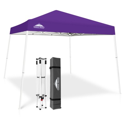EAGLE PEAK Slant Leg Pop-up Canopy Tent Easy One Person Setup Instant Outdoor Beach Canopy Folding Portable Sports Shelter