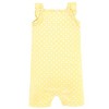 Hudson Baby Infant Girl Cotton Rompers, Daisy - 4 of 4