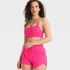 Women's Seamless Ribbed Light Support Sports Bra - All In Motion™ - 3 of 3