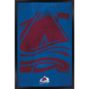 Trends International NHL Colorado Avalanche - Logo 25 Framed Wall Poster Prints - 1 of 4