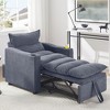 NicBex Convertible Sofa Bed Sleeper Chair with 3-Position Adjustable Backrest,Upholstered Small Couch for Living Room,Bedroom - 2 of 4