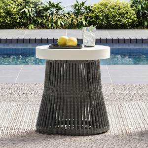 Spruce & Spring Outdoor Patio Furniture Bistro Set Swivel Chair - 1 of 4