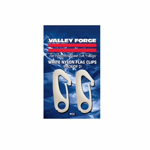 Valley Forge 0.5 In. L Nylon Flag Pole Snap Clips (pack Of 12) : Target