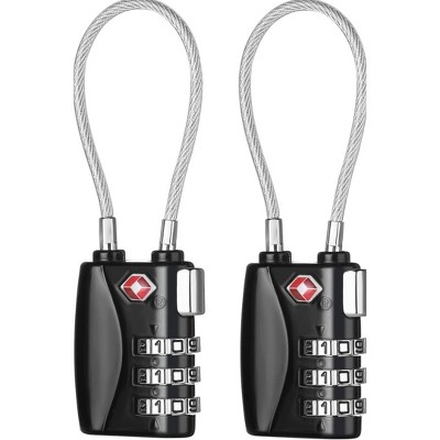 Maison Products TSA Approved Luggage Locks, Digit Cable Lock for Travel Baggage, Suitcase, Gym Lockers