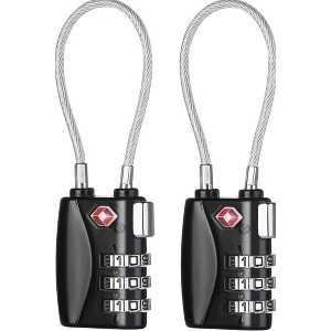 Maison Products TSA Approved Luggage Locks, Digit Cable Lock for Travel Baggage, Suitcase, Gym Lockers - 1 of 4