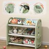 BABYYER Kids Toys Storage Organizer with 6 Removable Bins, Toy Storage Cabinet for Playroom and Bedroom, Toddler Furniture for Boys and Girls - 2 of 4