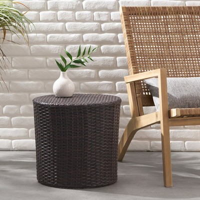 Outdoor Patio Cylindrical Side Table