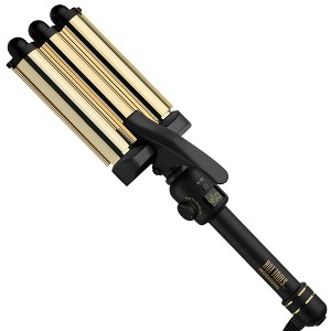 Hot Tools Pro Artist 24K Gold Digital 3 Barrel Hair Waver | Long Lasting Defined Waves (Jumbo Size) - 1 of 4