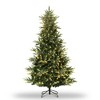 9ft Pre-lit Artificial Christmas Tree,Spruce Prelit Christmas Trees for Home,Office,Fire-Resistant Automatic Branches - 3 of 4