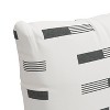 18"x18" Skyline Furniture Square Outdoor Throw Pillow Charcoal: Geometric Pattern, Zipper Closure, Woven Polyester - 3 of 4