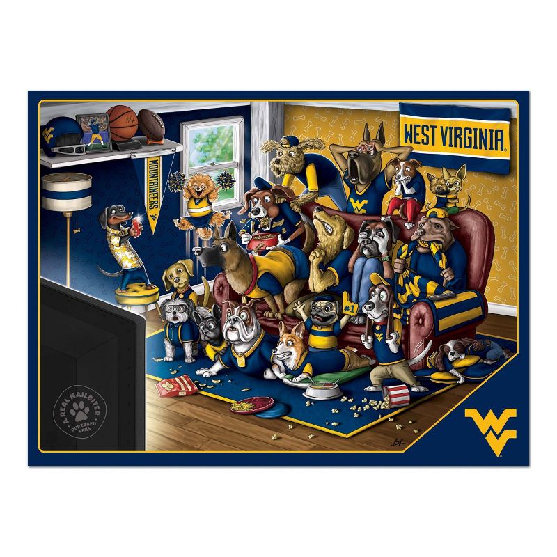 NCAA West Virginia Mountaineers Purebred Fans &#39;A Real Nailbiter&#39; Puzzle - 500pc, 3 of 4