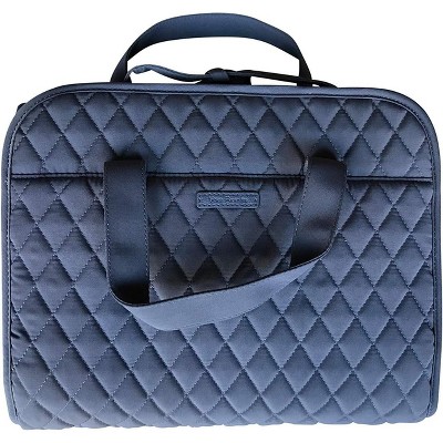 Paaaawaters Carbon Gray Handbag - Diamond Pattern Bag Four zip pockets 29.25 inches