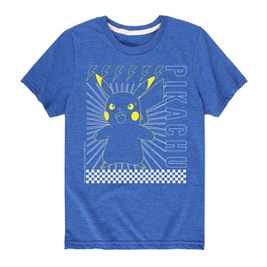 Boys' - Pokémon - Pikachu Checkered Short Sleeve Graphic T-Shirt - 1 of 4