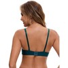 INSPIRE CHIC Women's Convertible Bra Half Cup French Underwire Maximizer Push Up Bow Decoration Lingerie - 2 of 4