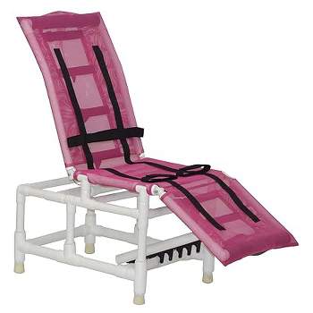 MJM International Corporation Large 18 in internal width  bathing chair non slip rubber tips 19 in height from floor to top of seat 180 wt