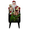 Northlight 32" Red Traditional Jolly Santa Claus in Jewel Sleigh Christmas Figurine - 4 of 4