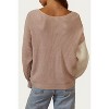 Women's COLORBLOCKED CROPPED TWISTED RIBBED-KNIT SWEATER - ENDLESS BLU. - 3 of 3