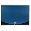 Smead Poly Expanding File, 6 Dividers, Flap and Cord Closure, Letter Size, Wave Pattern Blue/Black (70872) - 3 of 4