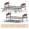 Metal Twin Daybed with Pop-Up Trundle, Heavy Duty Steel Sofa Bed Frame with Lockable Casters - 2 of 4