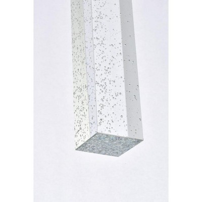 Modern Black Crystal LED 10-Light Island Pendant