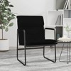 vidaXL Lounge Chair Black 21.7"x25.2"x31.5" Faux Leather - Black - 2 of 4