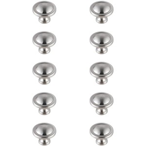 Elegant Lighting Garlande 1.2Inch Diameter Brushed Nickel Mushroom Knob Multipack (Set of 10) - 1 of 4