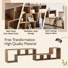 Syemin TV Stands and Consoles 2 Pieces Cube TV Stand Open Storage Bookcase Shelf Bookcase L-Shaped TV Console Stand, Beige, 55.11"*11.81"*17.12" - 3 of 4
