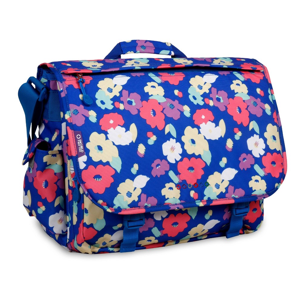Photos - Other Bags & Accessories JWorld Thomas Laptop Messenger Bag - Petals: Water Resistant, Floral Patte