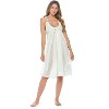 Casual Nights Women's Satin Lace Camisole Nightgown - 2 of 4