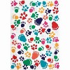 8x10ft Kids Animal Footprint Area Rug - Colorful Non-Slip Play Mat, Washable Low Pile, Rubber Backing, for Bedroom, Playroom, Classroom - 3 of 4