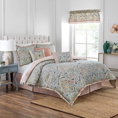 Waverly Queen 4pc Artisanal Comforter Set Mineral