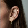 14K Gold Plated Hoop & Dangle Earring Stack Set | Hypoallergenic 20G Multi-Piercing Jewelry - 2 of 4