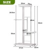 Metal Plant Shelf, Flower Shelf with 4 Levels, Flower Stand, Garden, Plant Stairs, Multi-Levels, for Indoor Balcony, Living Room, Outdoor - 4 of 4