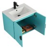 Pellabay Modern Bathroom Vanity with Fluted Circular Doors - Sink Included - 2 of 4