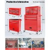 8 Drawer Rolling Tool Chest, Tool Storage Cabinet with Wheels, Metal Tool Cart with Detachable Top Tool Box, Tool Chest on Wheels for Workshop - 2 of 4